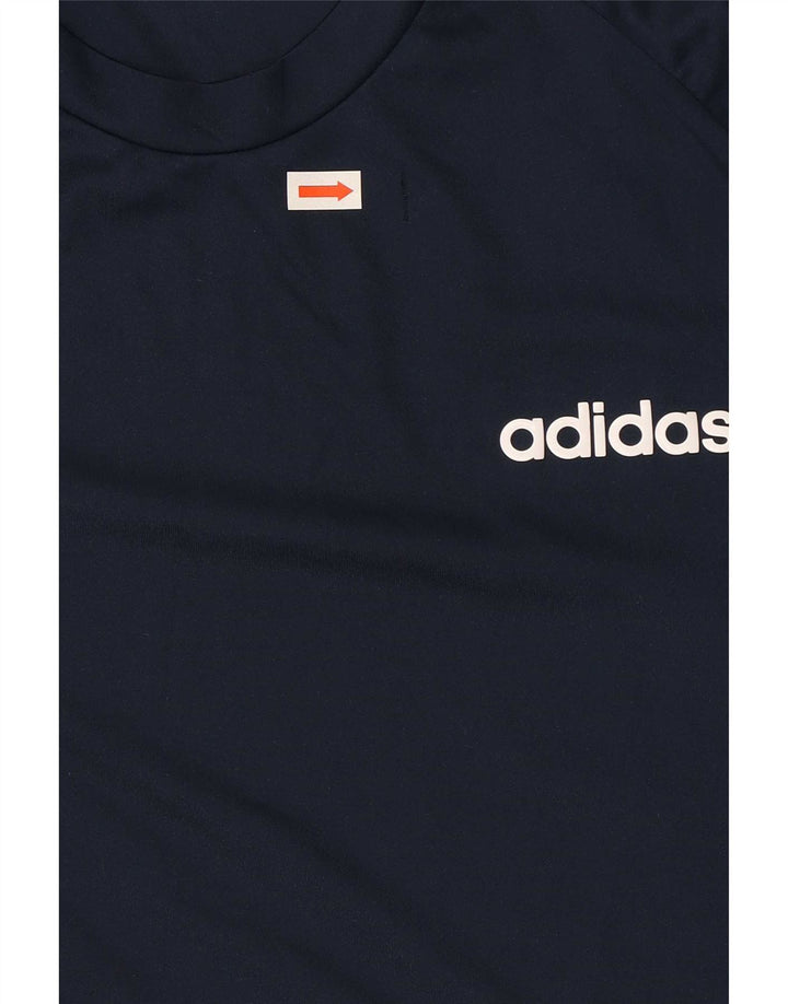 Tricou Adidas Climalite pentru bărbați Top Mediu Bleumarin Poliester