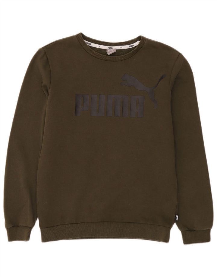 Pulover cu grafică Puma pentru băieți, 13-14 ani, kaki