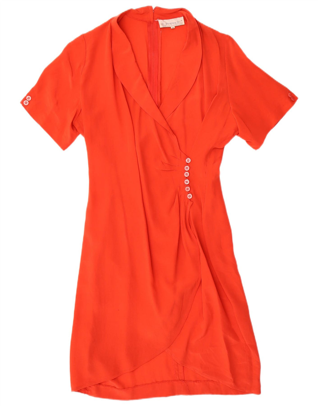Rochie Wrap Femei VINTAGE IT 44 Medium Orange Silk