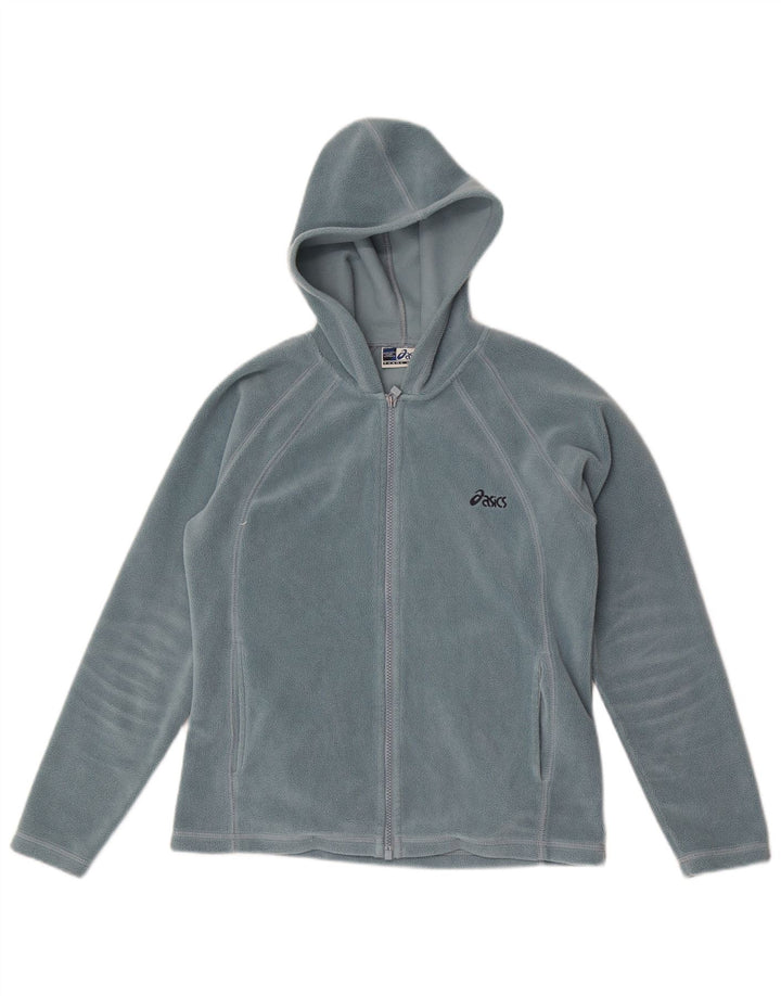 Jachetă fleece cu glugă Asics pentru femei UK 12 Medium Blue