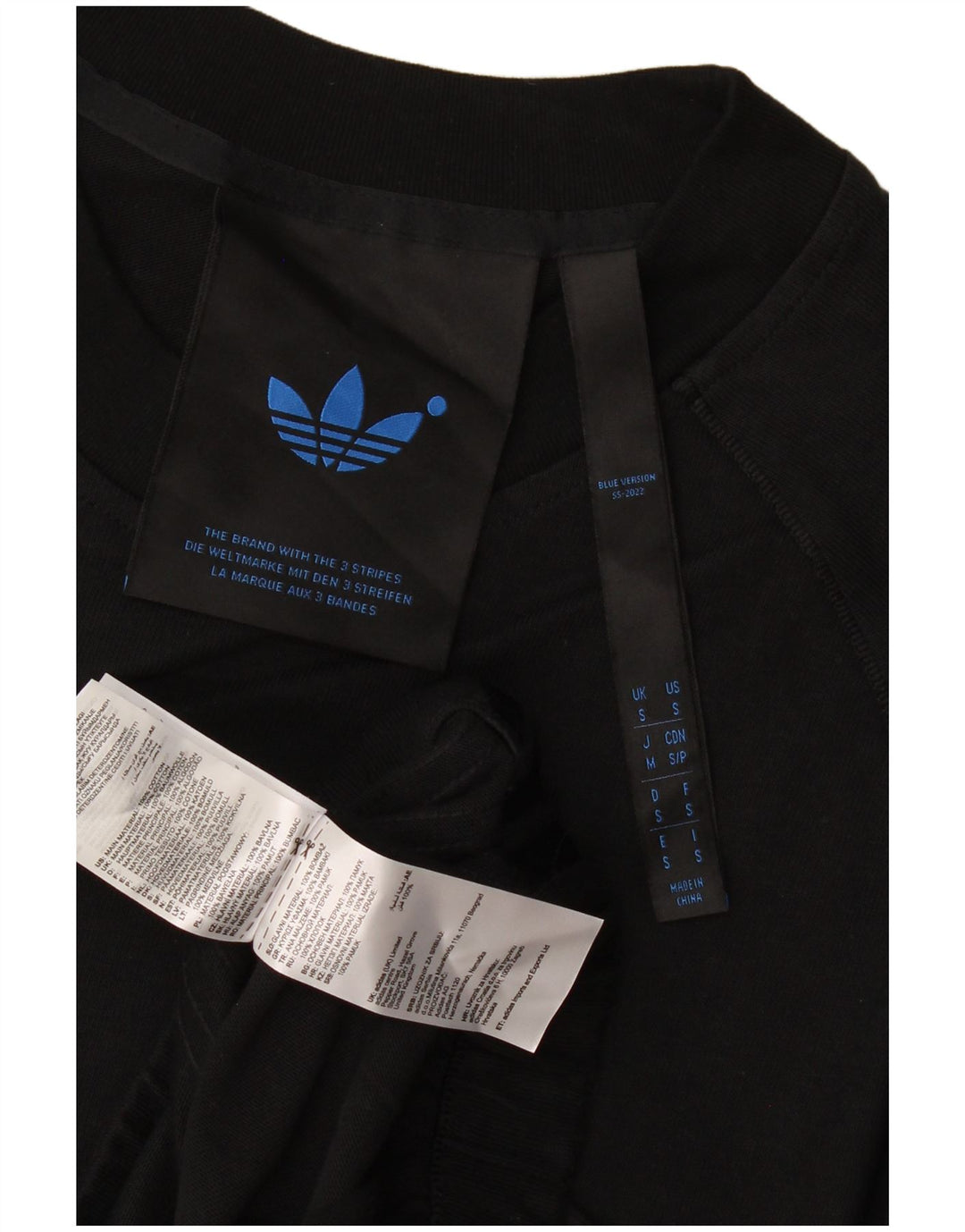 Hanorac pentru bărbați Adidas cu mânecă scurtă Jumper mic, negru, bumbac
