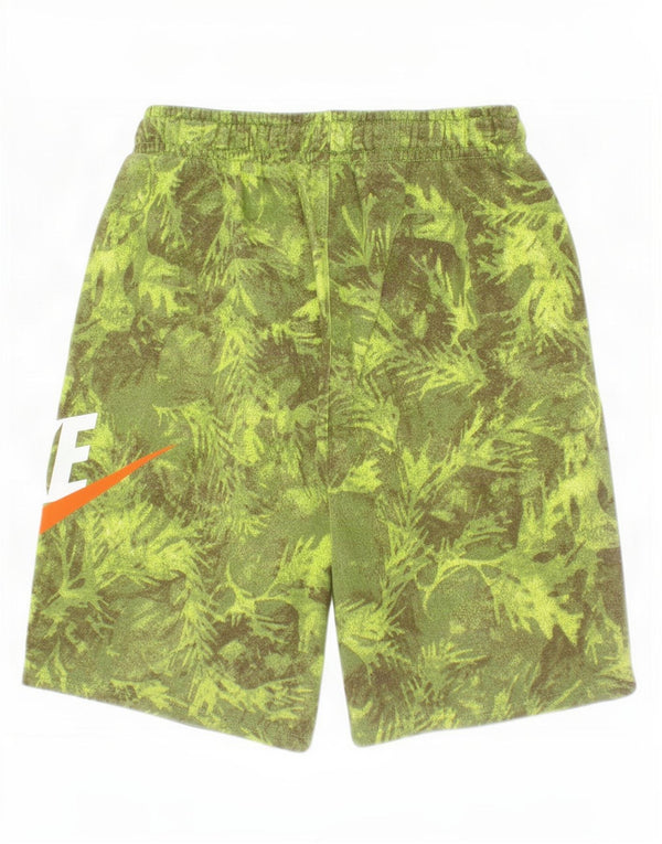 Pantaloni scurți sport grafic Nike pentru băieți 13-14 ani XL bumbac camuflaj verde