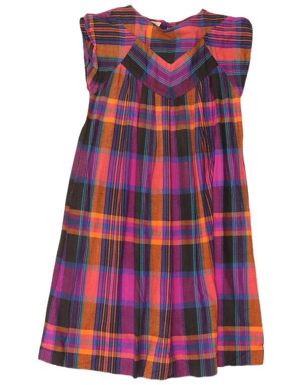 Rochie de cort supradimensionată pentru femei Vintage EU 38 Bumbac cu carouri multicolore mediu