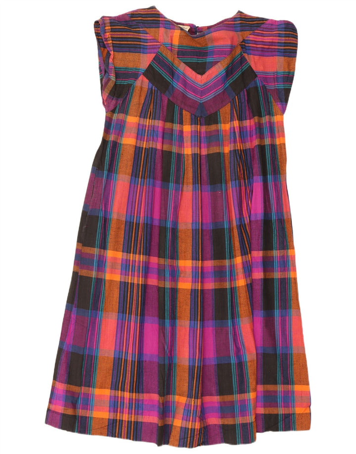 Rochie de cort supradimensionată pentru femei Vintage EU 38 Bumbac cu carouri multicolore mediu
