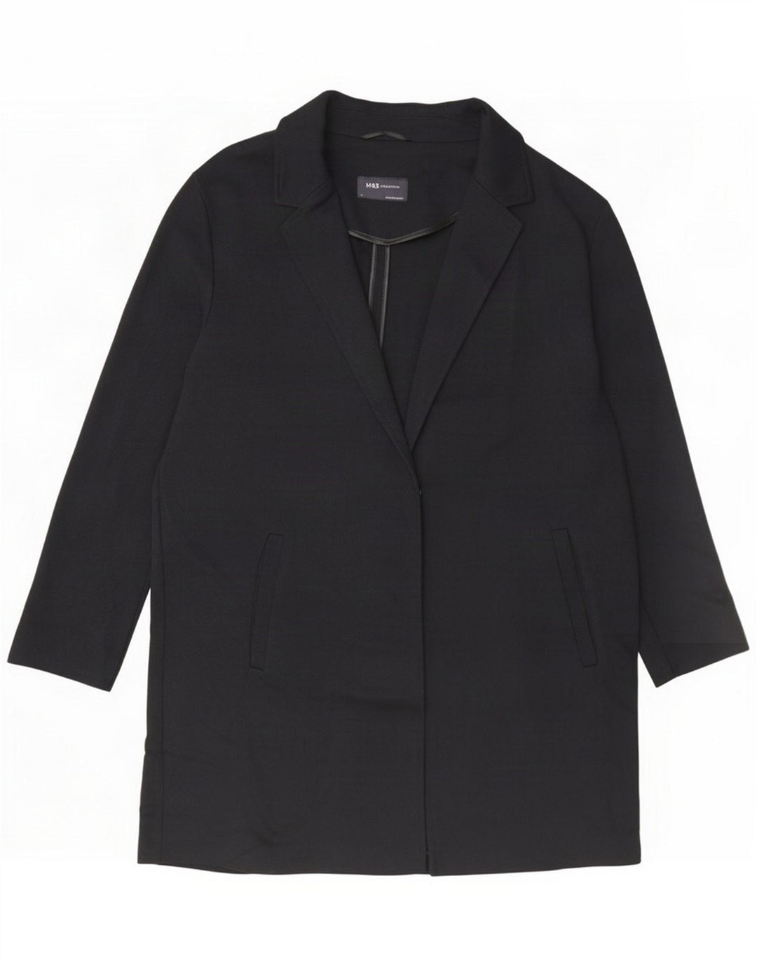 Marks & Spencer Palton pentru femei UK 14 Large Black Polyester