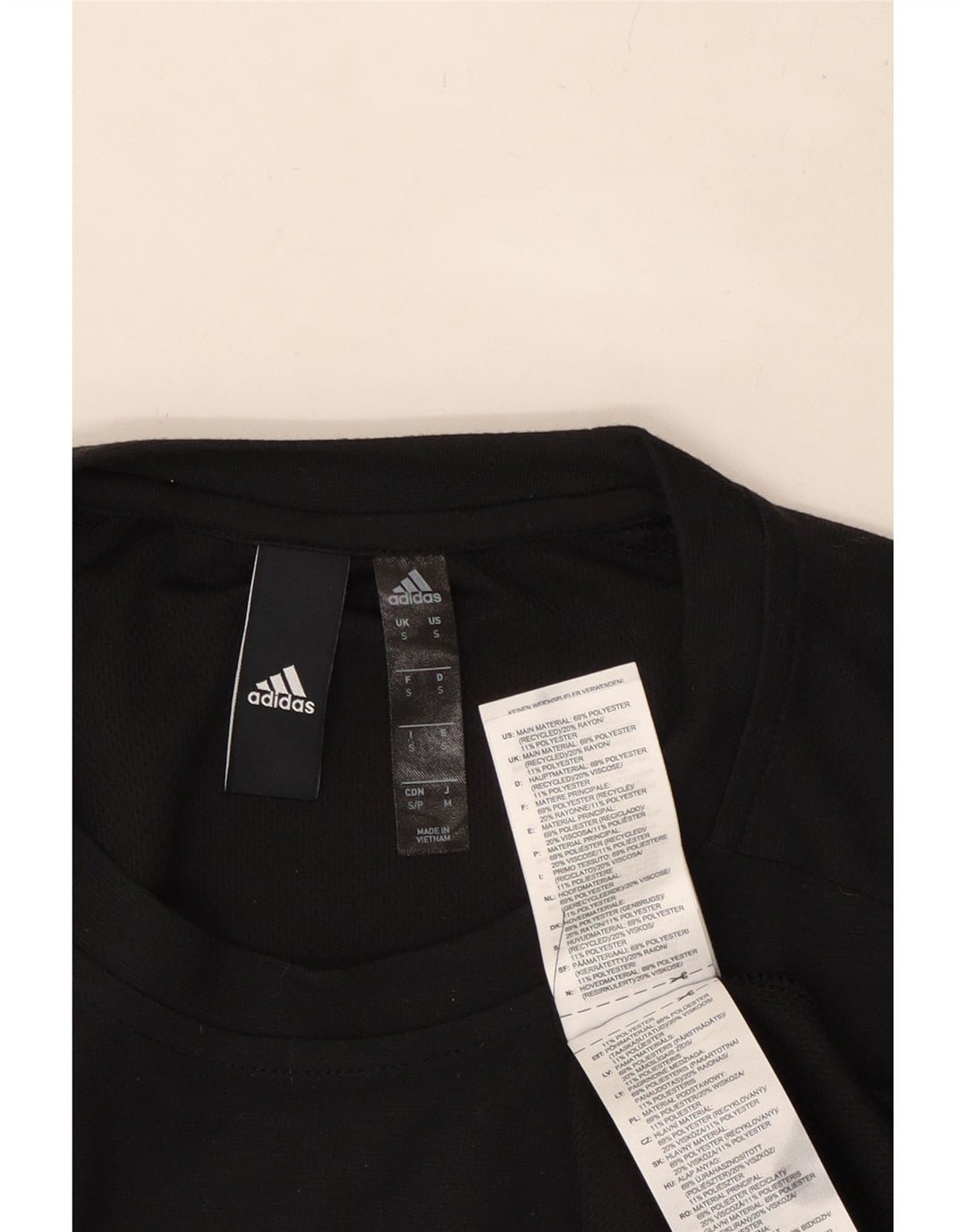 Tricou pentru bărbați ADIDAS Top mic poliester negru