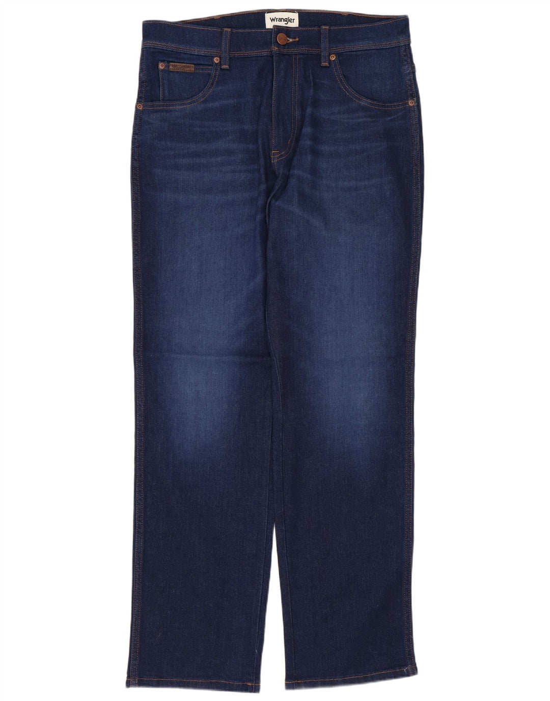 Blugi drepte pentru bărbați Wrangler Texas W32 L30 bumbac bleumarin