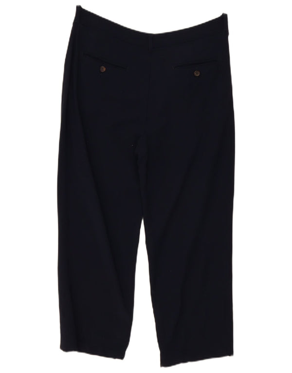 Max Mara Pantaloni Capri Femei L30 L23 Bleumarin