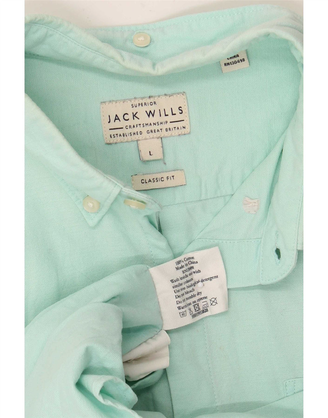 Cămașă Jack Wills pentru bărbați, cu tăiere clasică, mare, turcoaz
