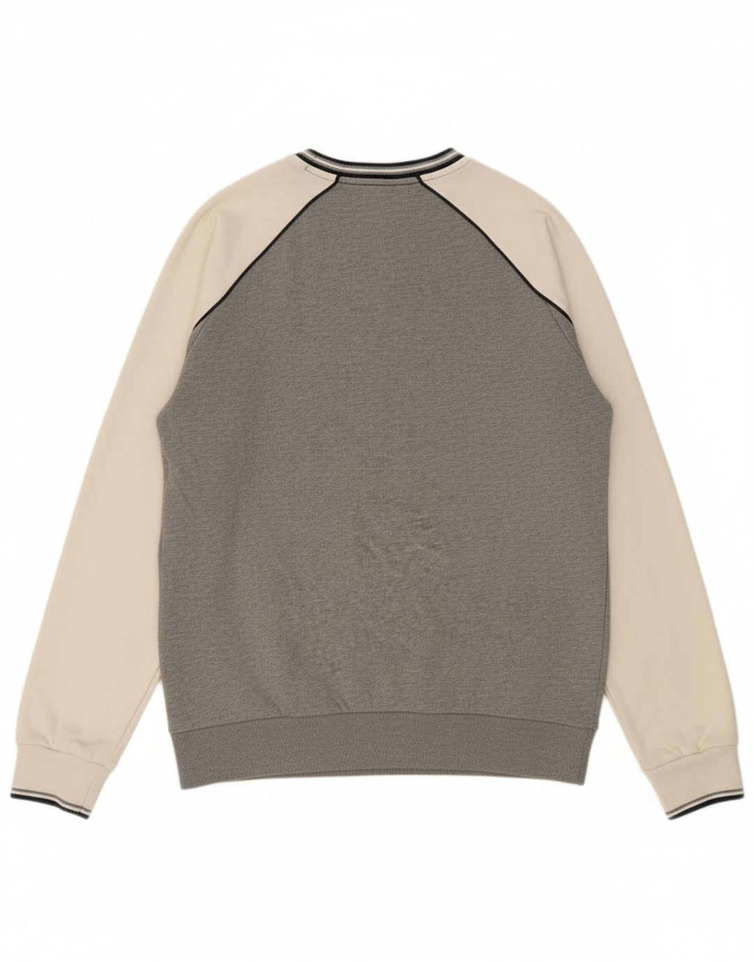 FILA Mens Sweatshirt Jumper Large Grey Colourblock Cotton