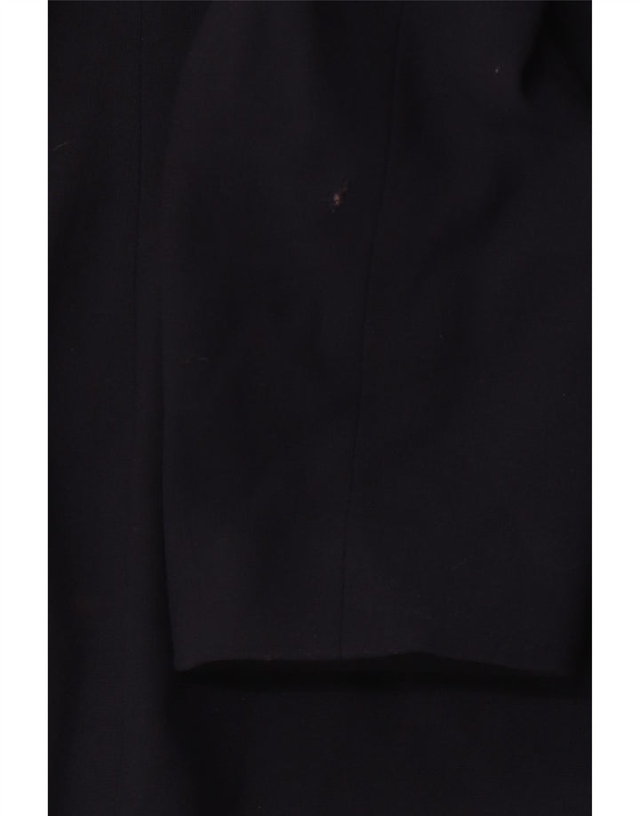 LAURA ASHLEY Sacou blazer pentru femei cu 4 nasturi UK 16 mare, viscoză bleumarin