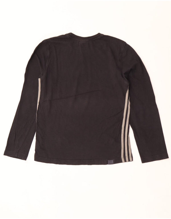 Top pentru băieți Adidas cu mânecă lungă 13-14 ani, bumbac negru