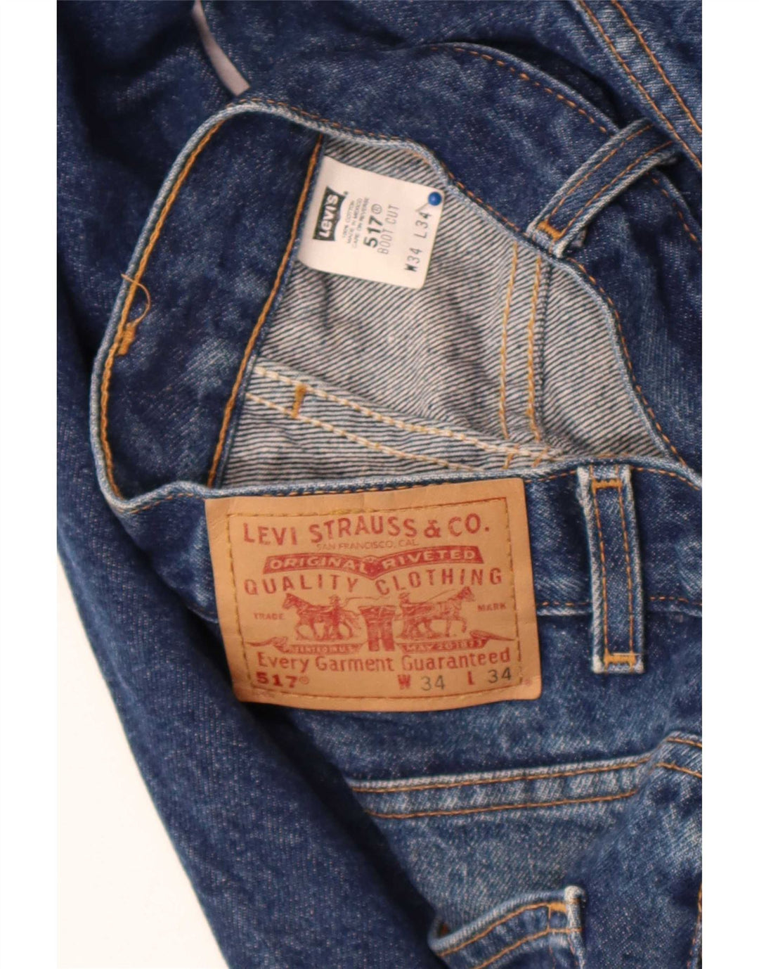 Blugi Levi's 517 Bootcut W34 L34 Bumbac albastru