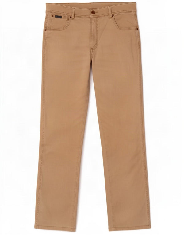 Pantaloni casual drepti Wrangler pentru bărbați Texas Stretch W32 L31 bumbac bej