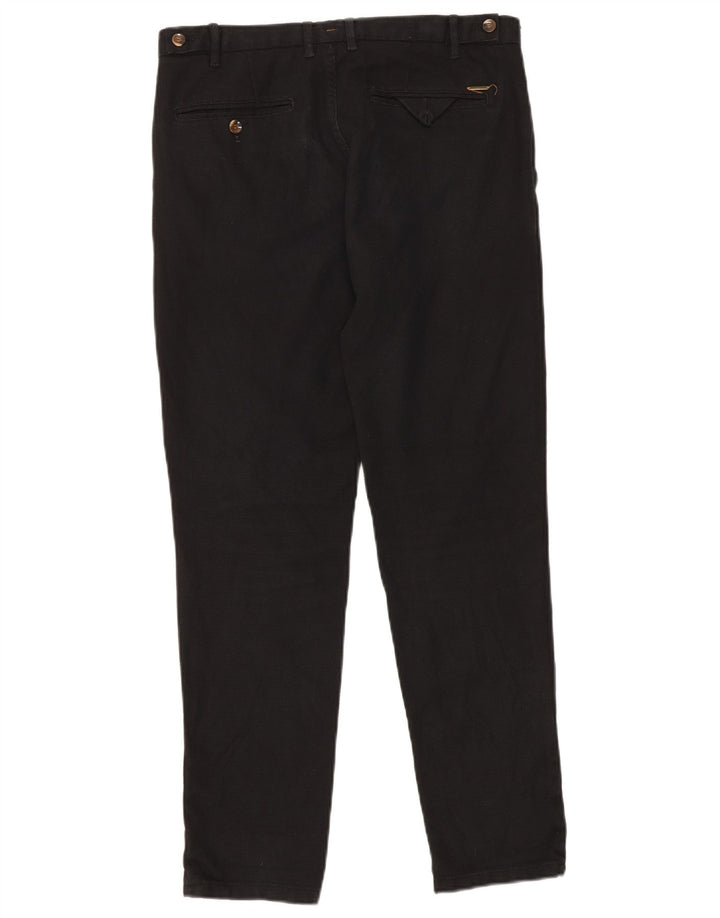 Pantaloni de costum slim pentru bărbați Zara EU 40 Mediu L31 L30 Poliester negru
