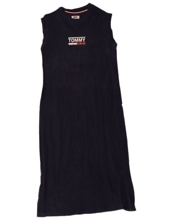 Rochie tricou cu grafica Tommy Hilfiger pentru femei UK 12 Medium Bleumarin
