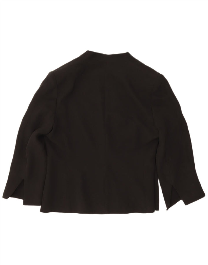 Top cardigan pentru femei Luisa Spagnoli IT 48 XL Mătase neagră