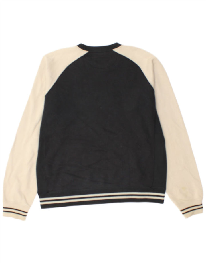 Pulover grafic pentru bărbați Champion Pulover mediu din bumbac color bloc negru