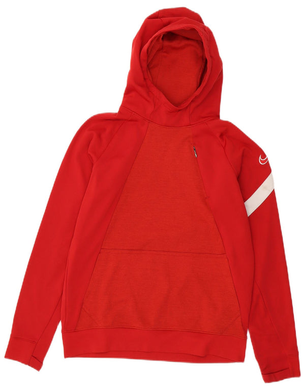 Pulover Nike Dri Fit pentru băieți 12-13 ani, mare, roșu, poliester color bloc