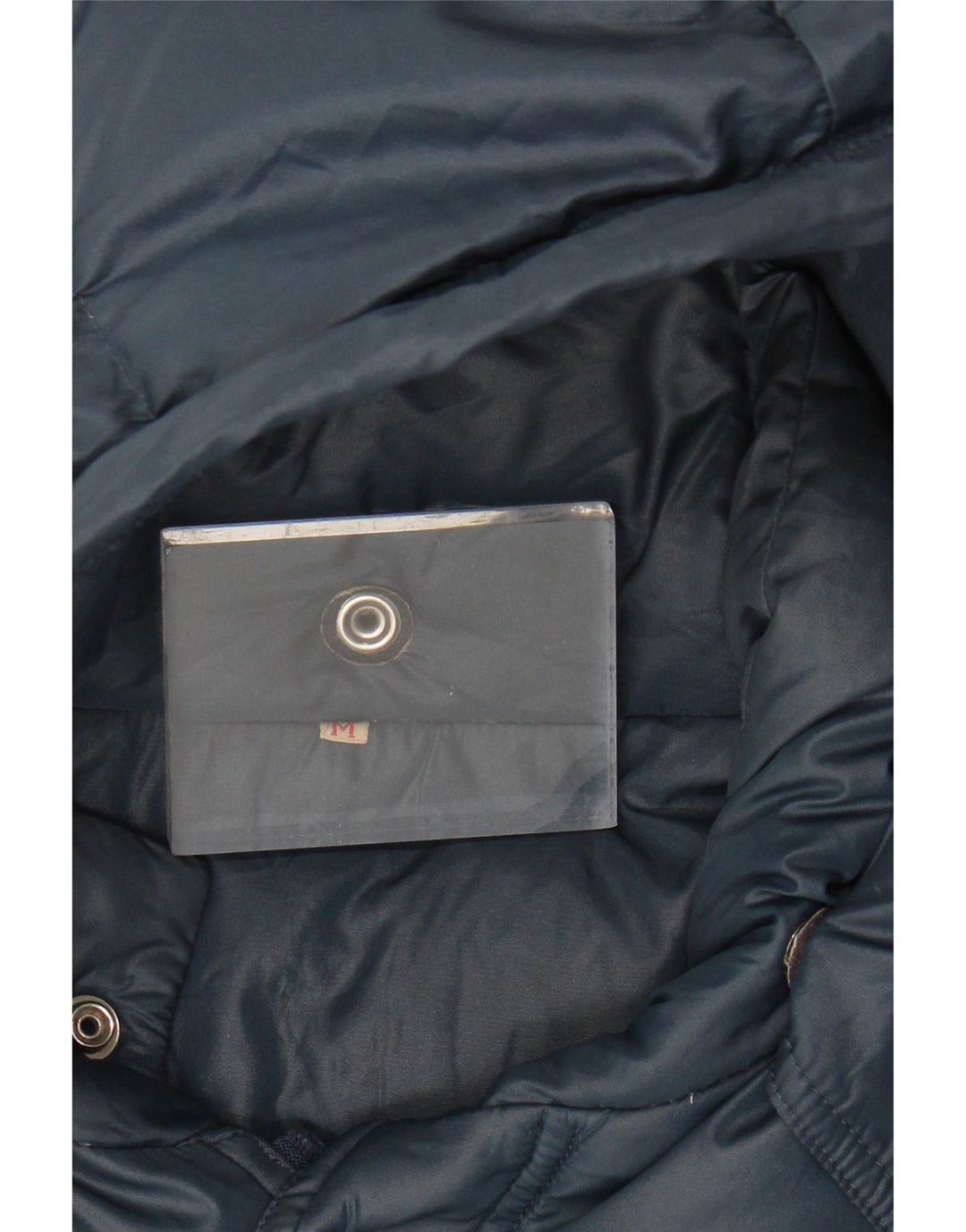 Jachetă căptușită cu glugă pentru bărbați VINTAGE UK 38 Medium Bleumarin