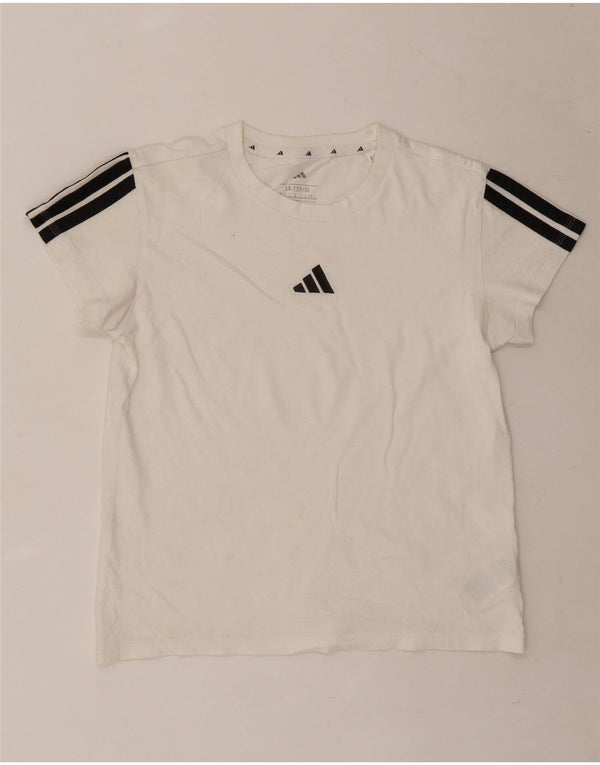 Tricou Băieți Adidas Top 14-15 Ani XL Bumbac Alb