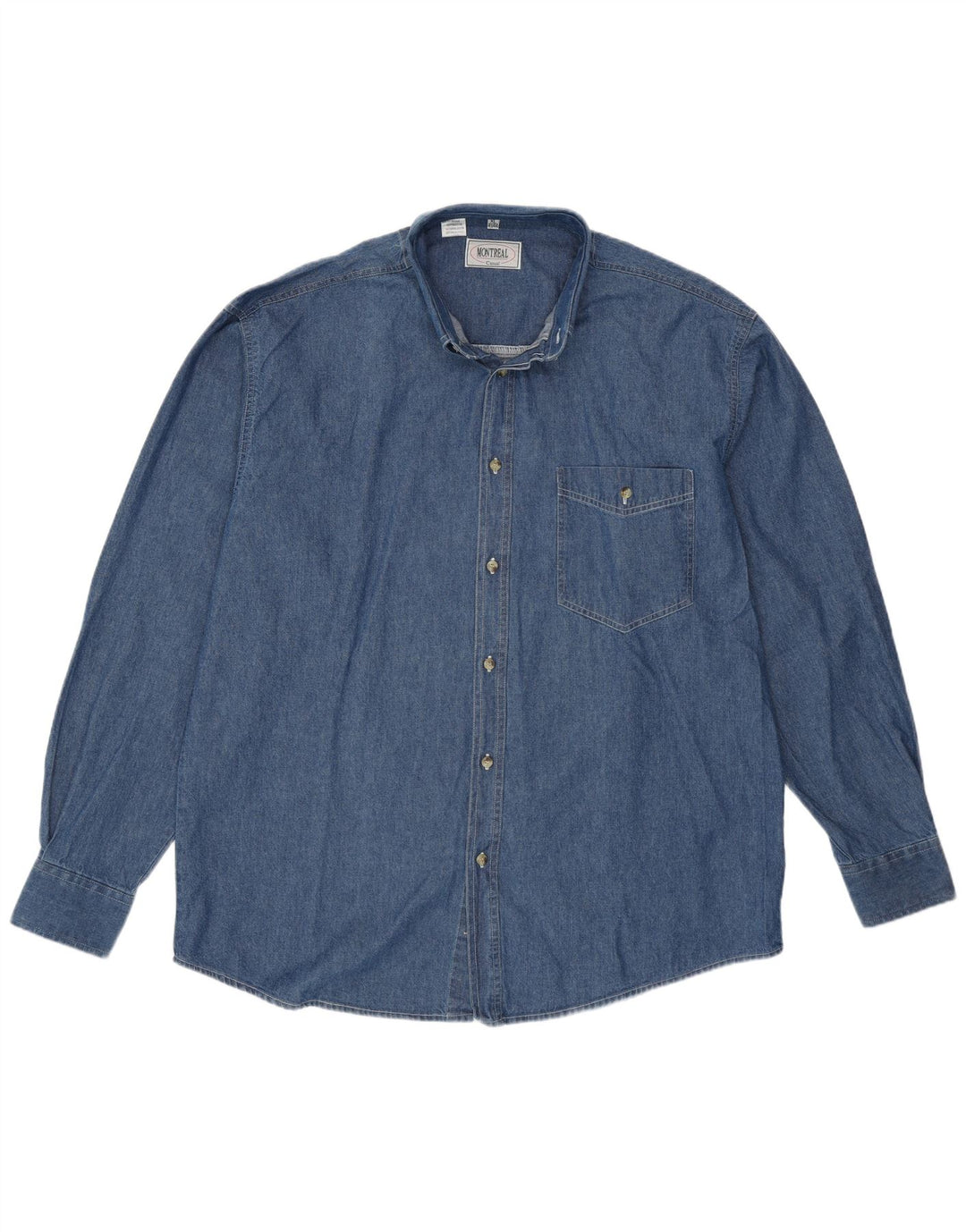 Cămașă din blugi pentru bărbați VINTAGE Mărimea 43/44 XL Bumbac albastru