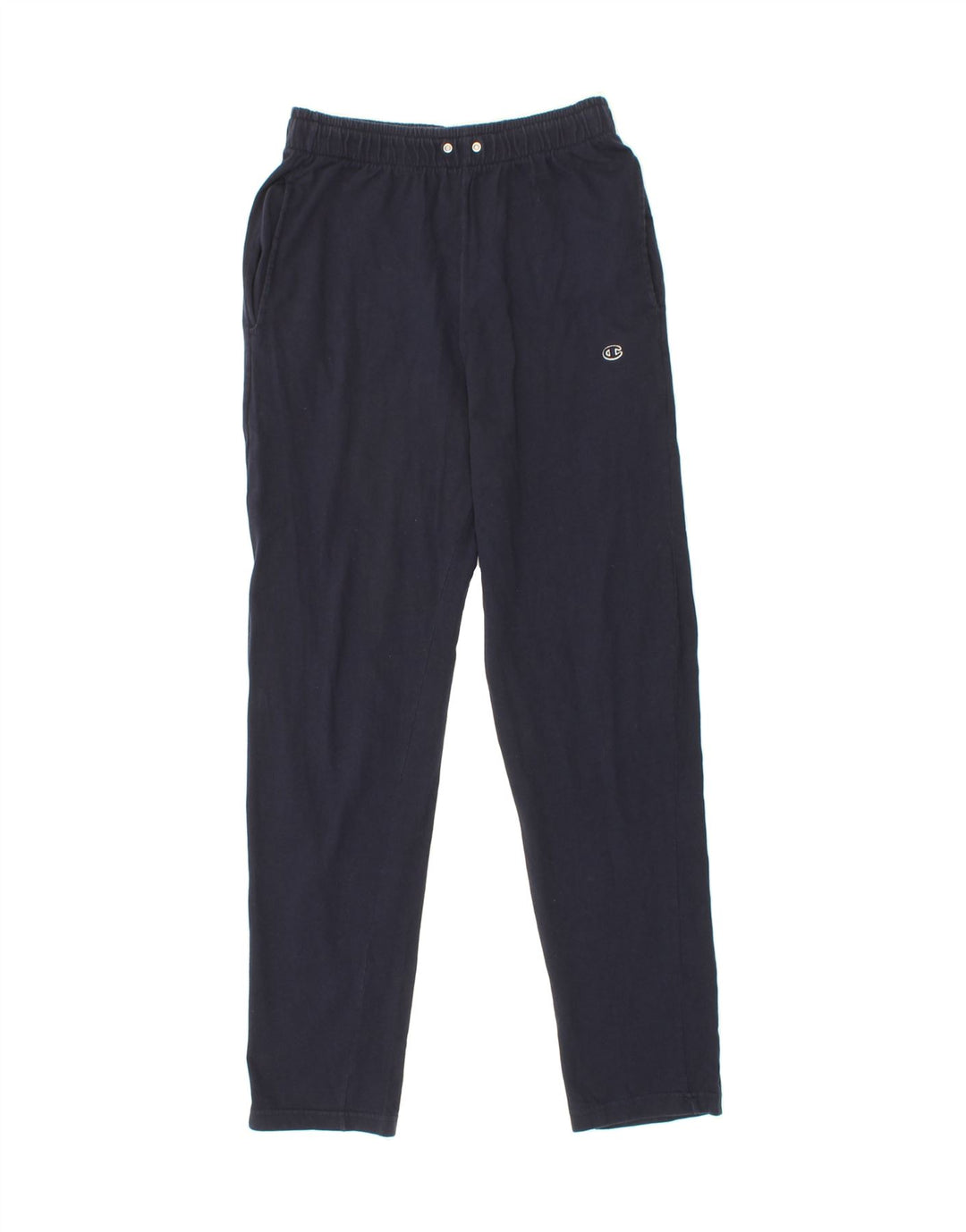CHAMPION Mens Tracksuit Trousers Small  Navy Blue Cotton Vintage Champion and Second-Hand Champion from Messina Hembry 