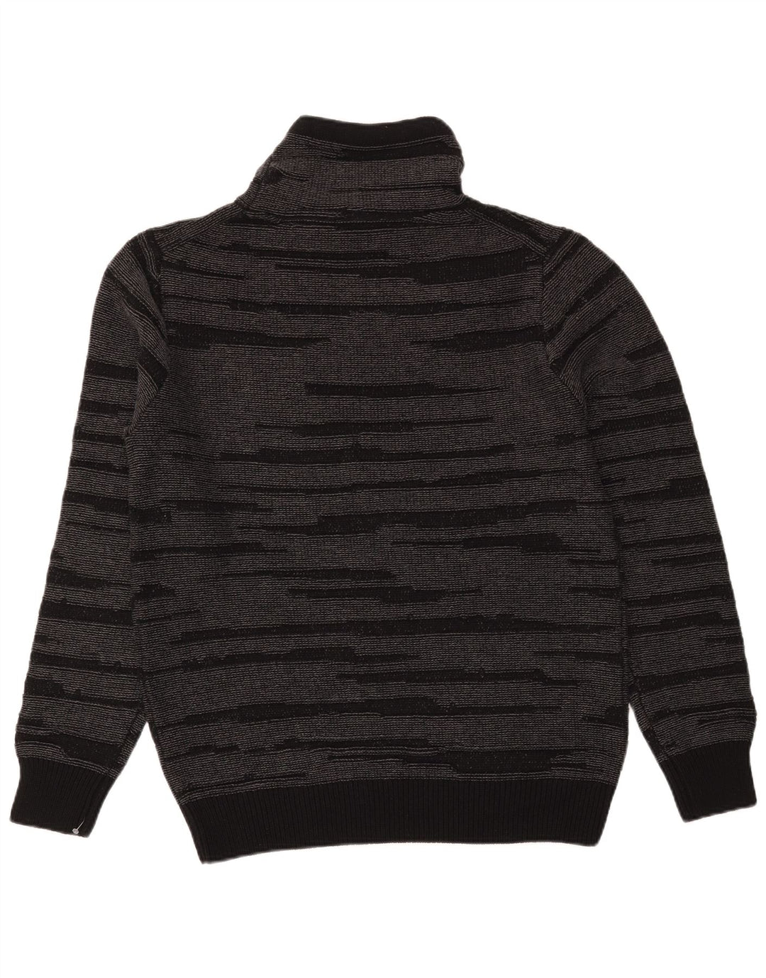 Pulover Dkny pentru bărbați cu gât rulat, bumbac cu dungi negre medii