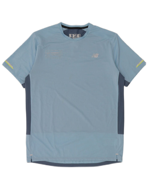 Tricou pentru bărbați New Balance Top Medium Blue Colorblock Poliester