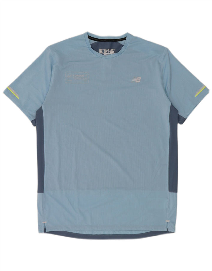 Tricou pentru bărbați New Balance Top Medium Blue Colorblock Poliester