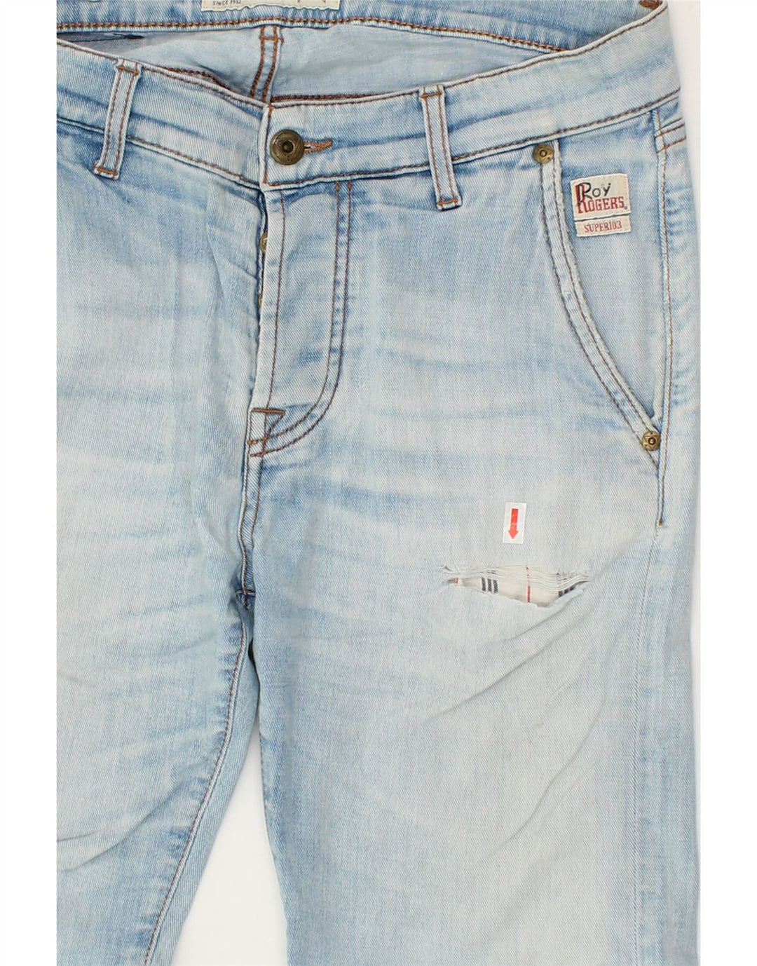 ROY ROGERS Mens Slim Fit Denim Shorts W30 Medium  Blue Cotton Vintage Roy Rogers and Second-Hand Roy Rogers from Messina Hembry 