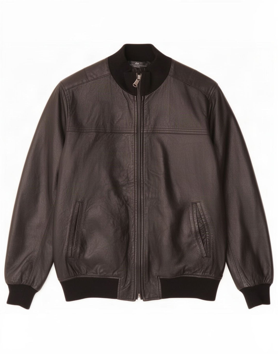 Daniele Alessandrini Jachetă de piele pentru bărbați UK 38 Medium Black