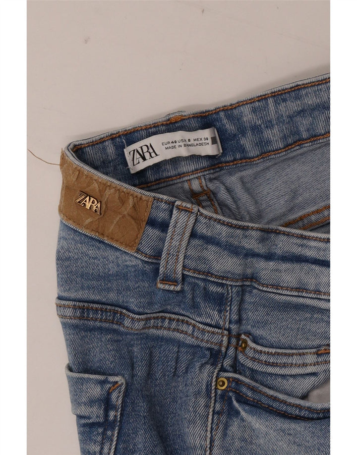 Blugi slim dama Zara EU 40 Medium L30 L27 Bumbac Albastru