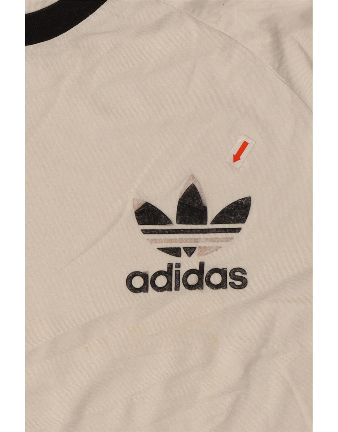 ADIDAS Mens T-Shirt Top 2XL White Cotton Vintage Adidas and Second-Hand Adidas from Messina Hembry 