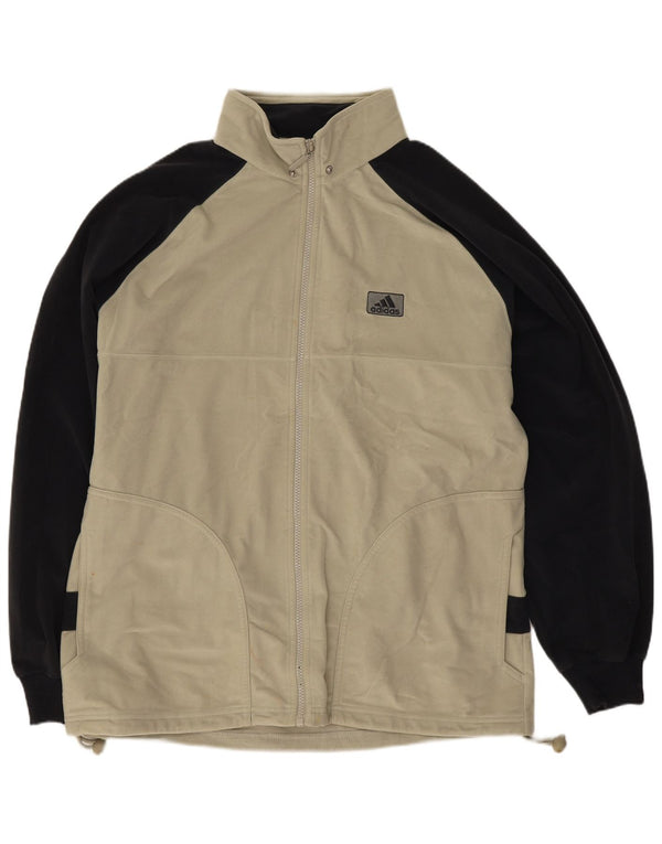 Jachetă de top pentru trening Adidas pentru bărbați din Velour UK 38/40 Medium Gri Colorblock