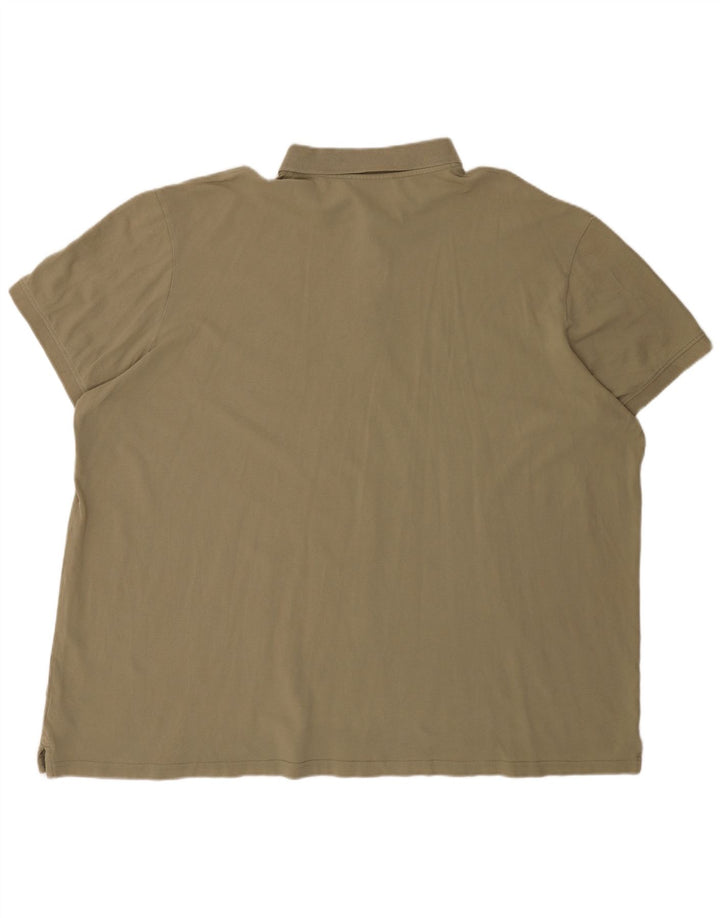 Cămașă polo pentru bărbați Kappa 6XL bumbac kaki
