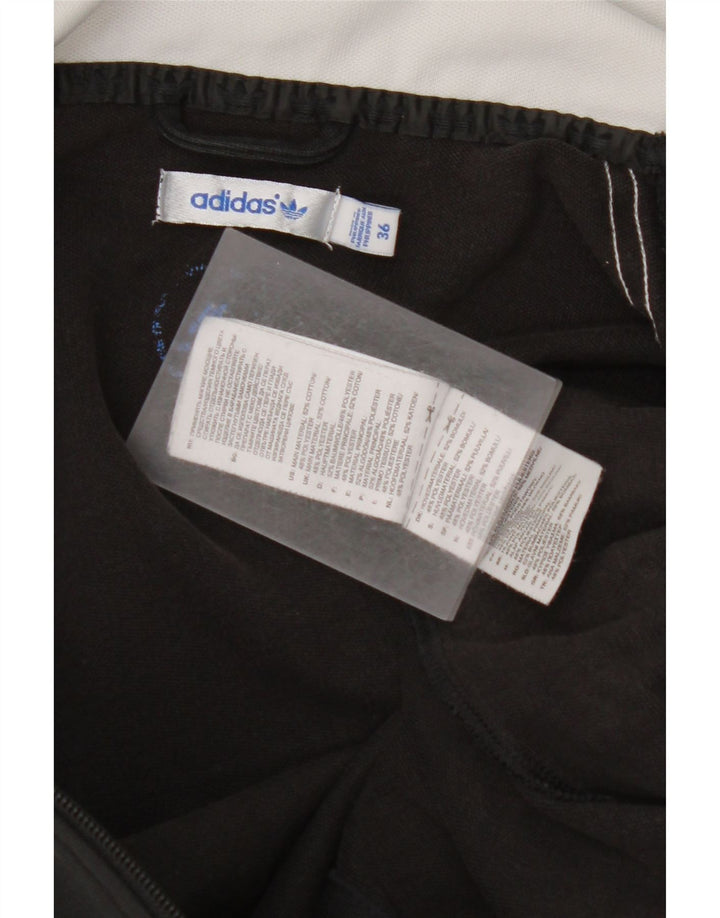 Jachetă de trening pentru femei ADIDAS EU 36, bumbac color bloc negru mic