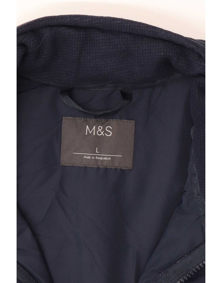 Jachetă de trening pentru bărbați Marks & Spencer, mare, albastru bleumarin