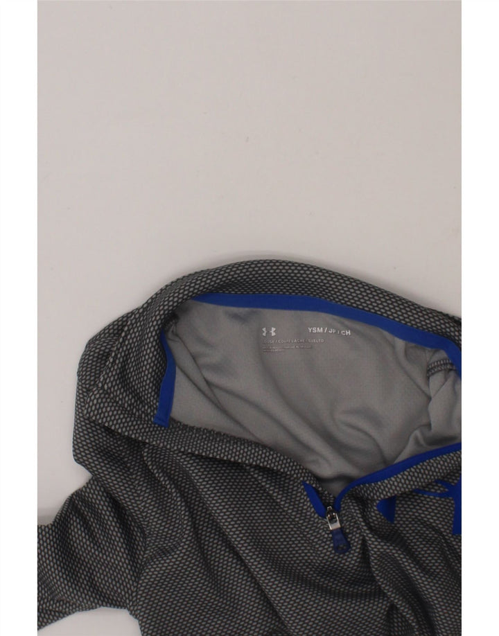 UNDER ARMOUR Boys Graphic Pullover Tracksuit Top 7-8 Years Small  Grey Vintage Under Armour and Second-Hand Under Armour from Messina Hembry 