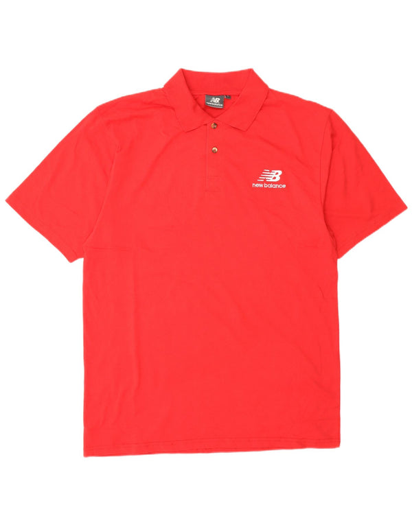 Tricou polo pentru bărbați New Balance, bumbac roșu mare