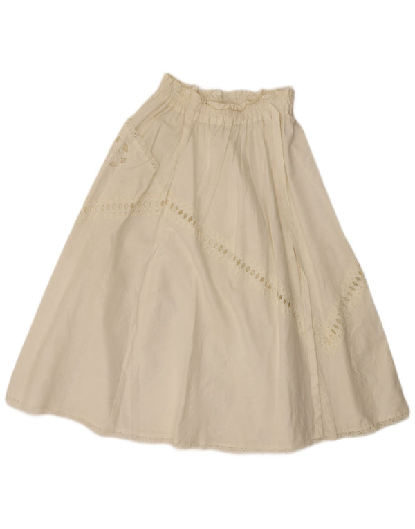 Fusta evazată pentru femei Vintage W26 Small White
