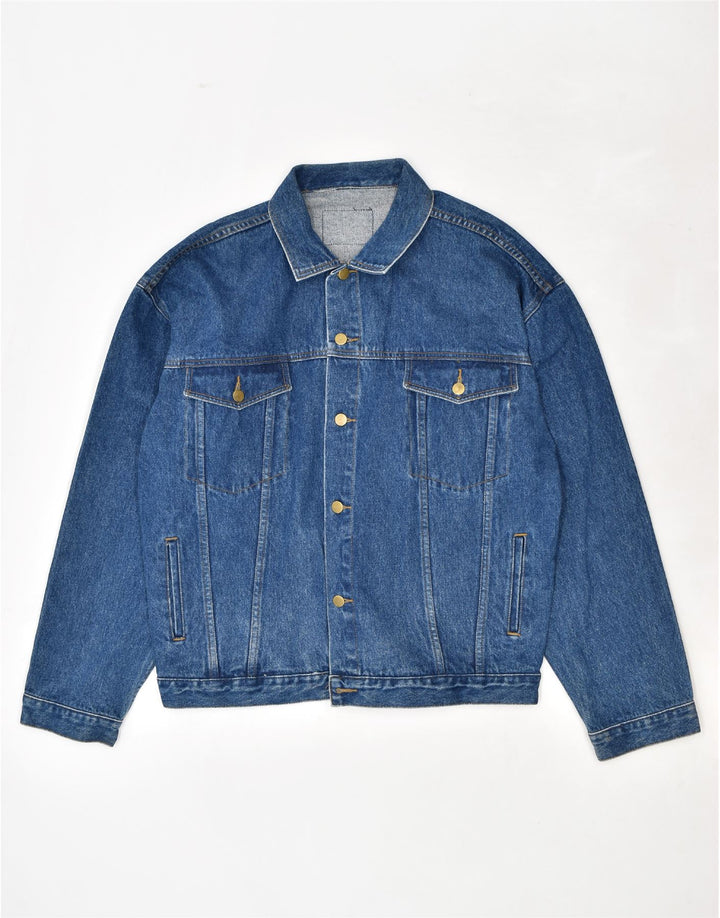 Jachetă de blugi pentru bărbați VINTAGE UK 40, mare, albastru, bumbac