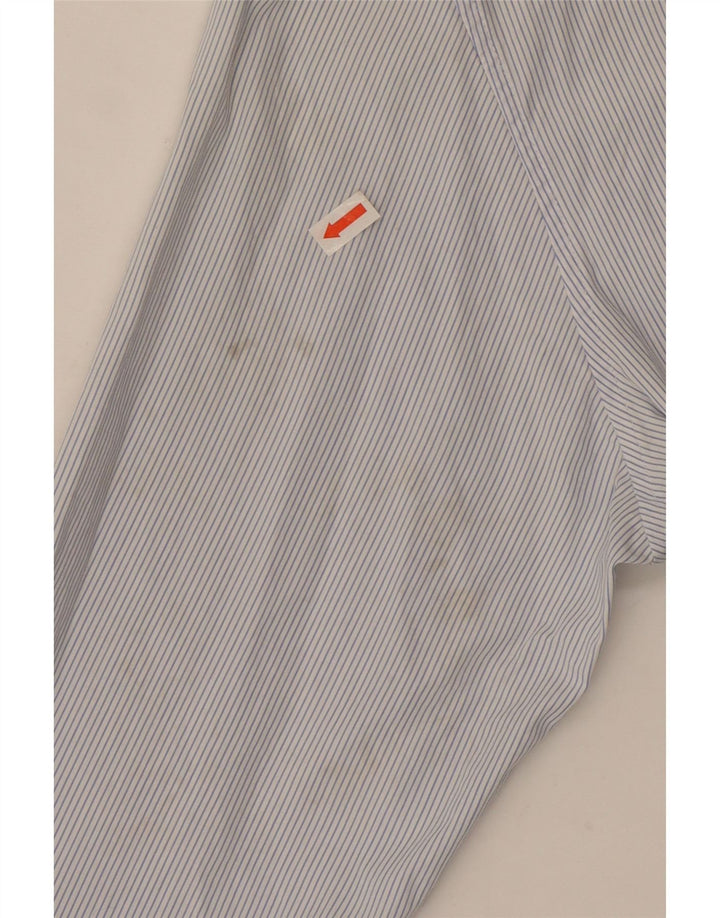 Cămașă pentru bărbați Reiss Slim Fit, bumbac cu dungi albastre medii