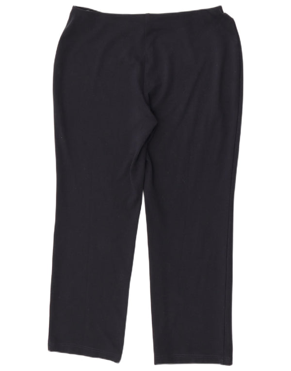 Pantaloni casual pentru femei Marks & Spencer UK 14 Large W34 L27 Bleumarin