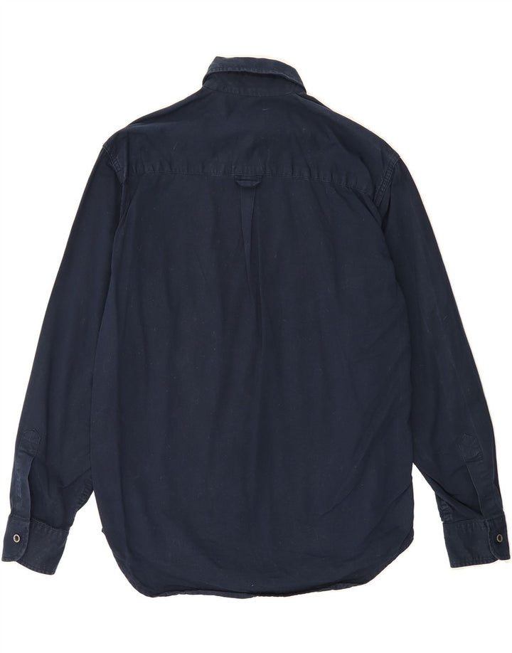 CARRERA Mens Shirt Small Navy Blue Cotton Vintage Carrera and Second-Hand Carrera from Messina Hembry 