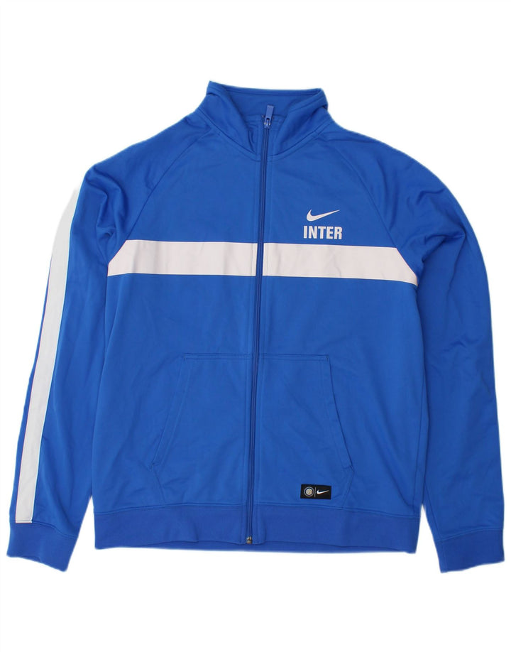 Jachetă de top pentru trening grafic Nike pentru bărbați, mare, albastru, din poliester