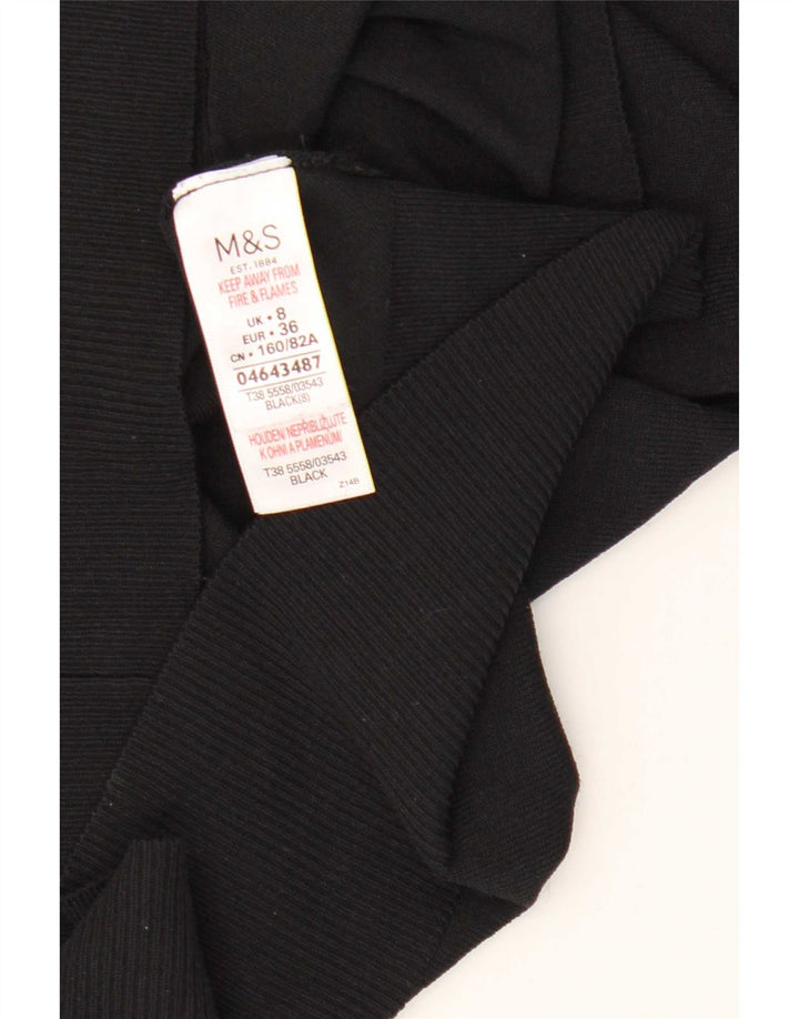Pulover cardigan supradimensionat pentru femei Marks & Spencer UK 8 Mic Negru