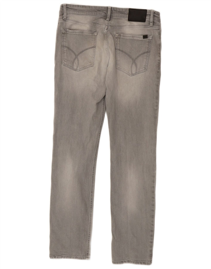 Blugi slim pentru bărbați Calvin Klein W32 L32 bumbac gri