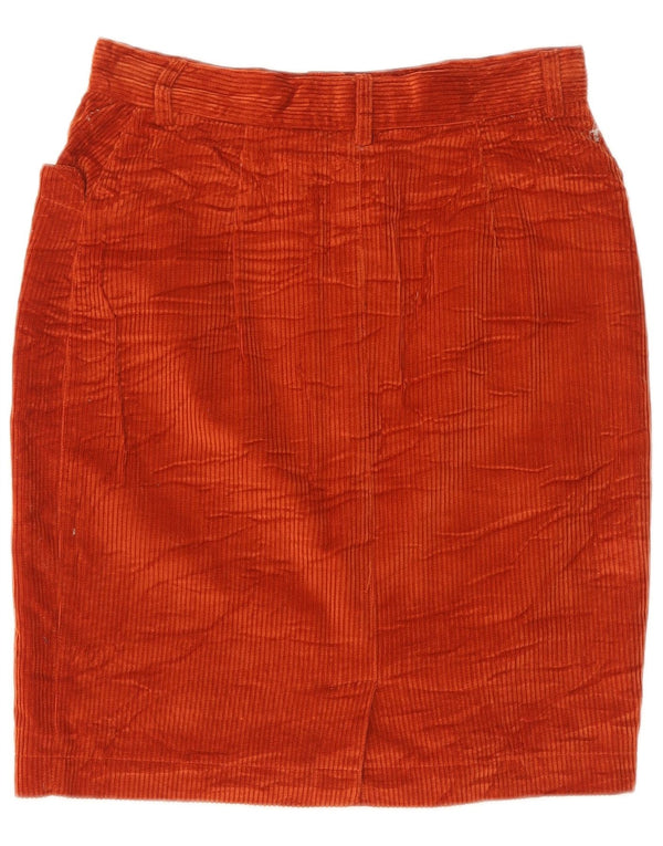 Olivia Hassler Fusta Femei velur IT 44 Medium W28 Bumbac Portocaliu