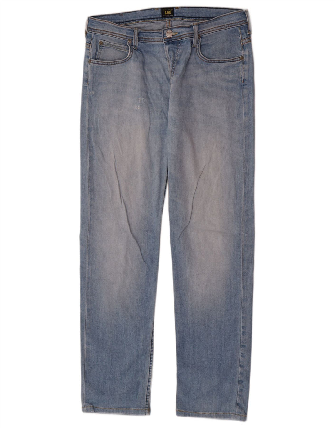 Blugi Distressed drepte pentru femei Lee W30 L30 albastru